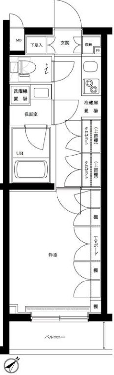 ルーブル中村橋参番館 間取り