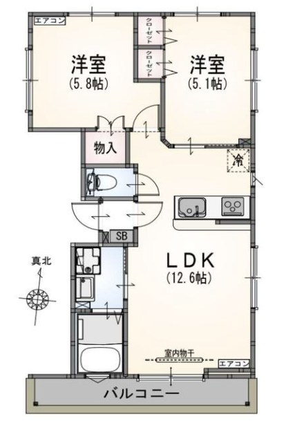 サンライズ中野江原町 間取り