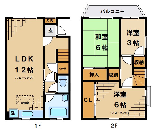 テラスハウスMANAKA 間取り