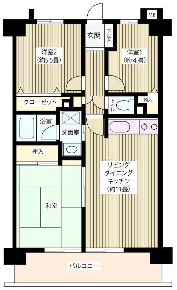 ヴェルデ武蔵野 間取り