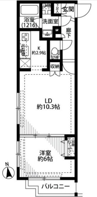 プレール・ドゥーク中野江原町 間取り