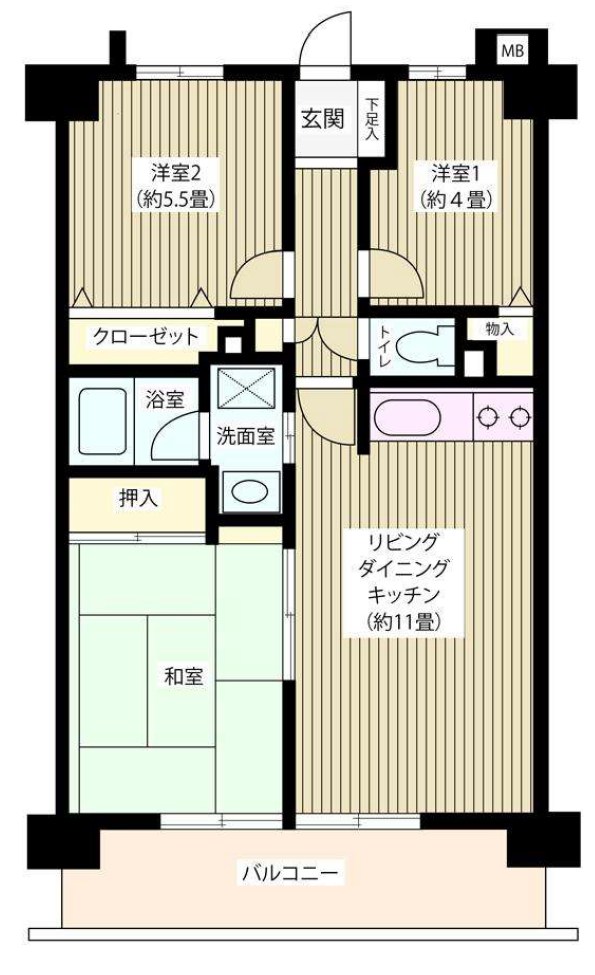 ヴェルデ武蔵野 間取り