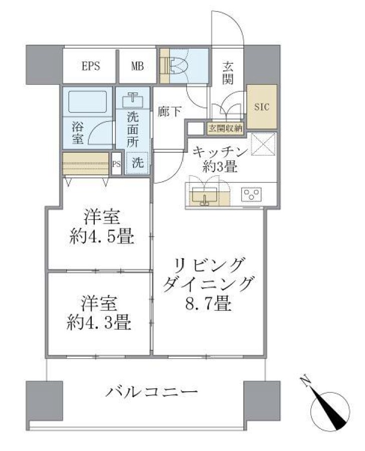 エミリブ東長崎 間取り