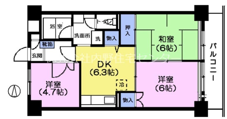 きんえいマンション 間取り
