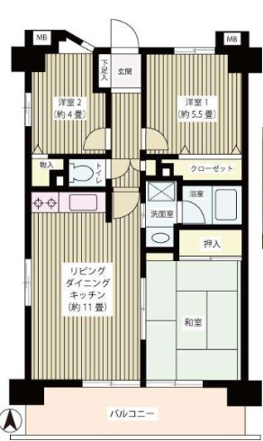 ヴェルデ武蔵野 間取り