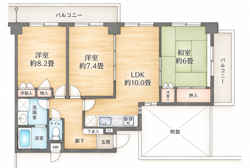 グランノアール光が丘 間取り
