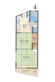 品川区大井6丁目楽器可(ピアノ・弦楽器)マンション 間取り