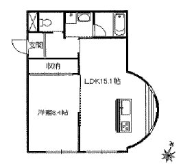 板橋区南常盤台1丁目楽器可（グランドピアノ・弦・管楽器・声楽）マンション  間取り