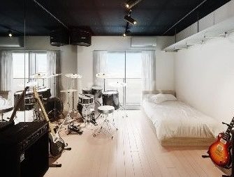 世田谷区下馬6丁目楽器可（防音・24時間演奏・グランドピアノ・弦管楽器・声楽・DTM）マンション リビング