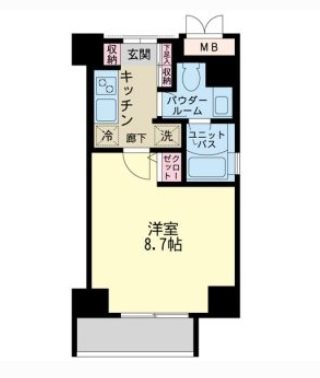 江東区永代１丁目楽器可(防音・24時間演奏・グランドピアノ・弦・管・打楽器・声楽・DTM)マンション 間取り