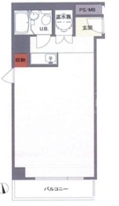 新宿区新宿1丁目楽器可(ピアノ・弦楽器)マンション 間取り