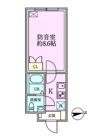 練馬区高野台1丁目楽器可（防音・24時間演奏・グランドピアノサイズ要確認！弦管楽器・声楽・DTM）マンション 間取り