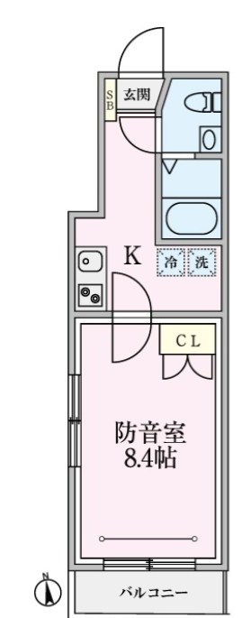 練馬区高野台1丁目楽器可（防音・24時間演奏・グランドピアノサイズ要確認！弦管楽器・声楽・DTM）マンション 間取り