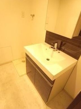 港区白金台4丁目楽器可(防音・グランドピアノ・弦・管打楽器・声楽)マンション 洗面所