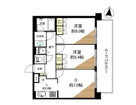 港区西麻布4丁目楽器可（ピアノ・弦楽器・DTM）マンション 間取り