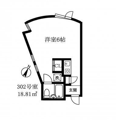 世田谷区三軒茶屋1丁目楽器可(ピアノ・弦楽器)マンション 間取り
