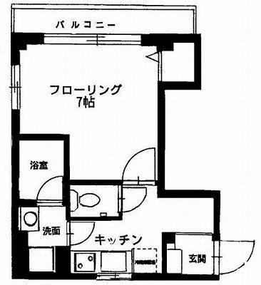 横浜市中区新山下1丁目楽器可(防音・グランドピアノ・弦楽器)アパート 間取り