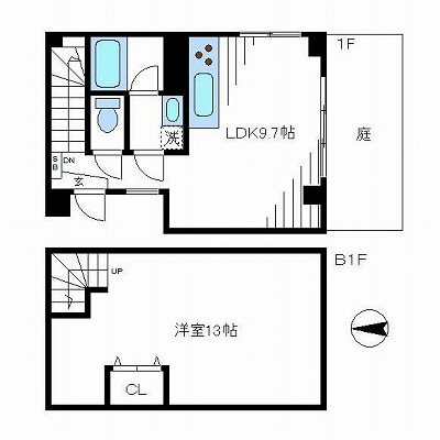 中野区中野3丁目楽器可(ピアノ・弦楽器)マンション 間取り