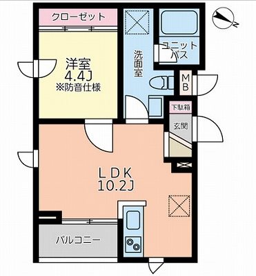 北区中十条3丁目楽器可(防音・グランドピアノ・弦・管楽器・声楽)マンション 間取り