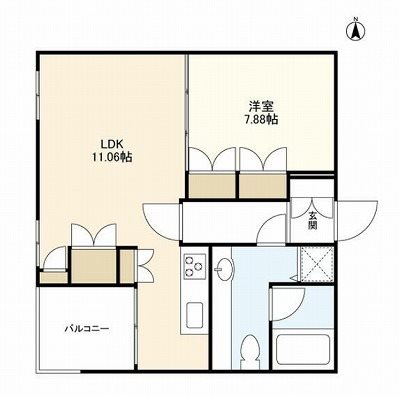渋谷区富ヶ谷2丁目楽器可(防音・弦・管楽器・声楽)マンション 間取り