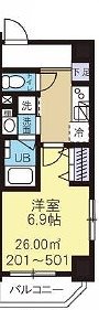 江戸川区東葛西6丁目楽器可(弦楽器・DTM)マンション 間取り