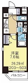 江戸川区東葛西6丁目楽器可(弦楽器・DTM)マンション 間取り