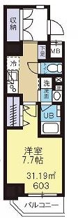 江戸川区東葛西6丁目楽器可(弦楽器・DTM)マンション 間取り