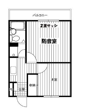 川崎市麻生区高石６丁目楽器可（防音・ピアノ・弦・管楽器・声楽）マンション 間取り