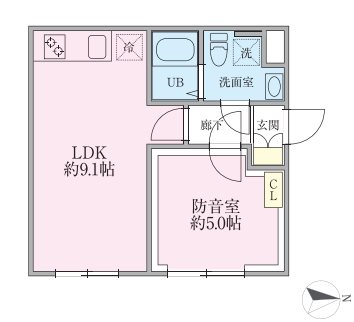 練馬区豊玉中3丁目楽器可（防音・24時間演奏・ピアノ・弦・管・打楽器・声楽・DTM）マンション 間取り