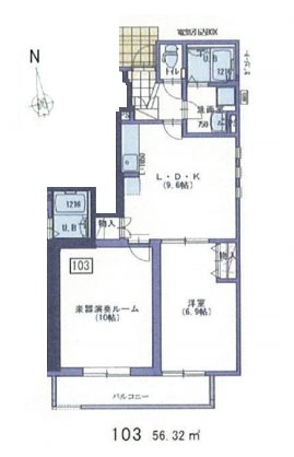 板橋区南常盤台2丁目楽器可(防音・グランドピアノ・弦・管・打楽器・声楽)マンション 間取り
