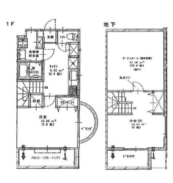 和光市下新倉2丁目楽器可（防音・グランドピアノ・弦・管打楽器・声楽）マンション 間取り
