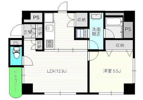 台東区東上野４丁目（ピアノ・弦楽器）マンション 間取り