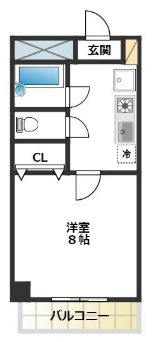 大田区北千束2丁目楽器可（ピアノ・弦楽器）マンション 間取り