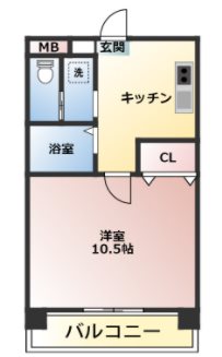 清瀬市元町１丁目楽器可(グランドピアノ・弦管楽器・声楽）マンション 間取り