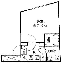 北区滝野川6丁目楽器可(防音・24時間演奏・ピアノ・弦・管楽器・声楽)マンション 間取り