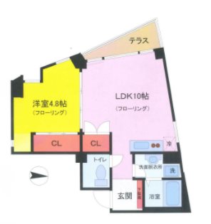 練馬区小竹町1丁目楽器可（ピアノ・木管・弦楽器）マンション 間取り