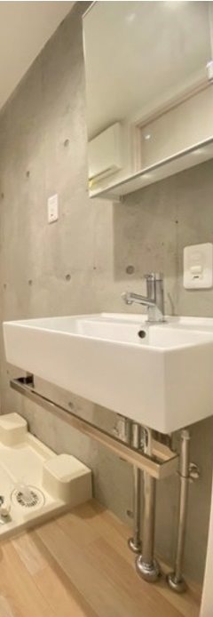 中野区新井4丁目楽器可(防音・24時間演奏・ピアノ・弦・管楽器・声楽)マンション 洗面所