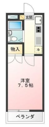 立川市柏町4丁目楽器可(グランドピアノ・弦・木管楽器)マンション 間取り