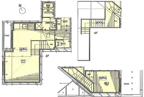 港区南青山7丁目(防音・24時間演奏・ピアノ・弦・管楽器・声楽)マンション 間取り