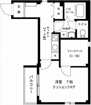 文京区弥生2丁目楽器可(防音・ピアノ・弦・管楽器・声楽)マンション 間取り