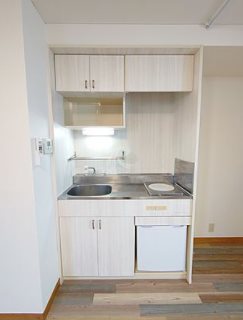 台東区上野1丁目楽器可（ピアノ・弦・木管楽器・声楽）マンション キッチン
