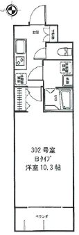 豊島区西池袋4丁目楽器可(防音・グランドピアノ・弦・管楽器・声楽）マンション 間取り