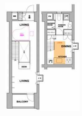 新座市東北2丁目(防音・24時間演奏・グランドピアノ・弦楽器・声楽)マンション 間取り