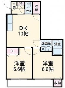 川崎市麻生区上麻生5丁目楽器可(ピアノ・弦楽器・木管)マンション 間取り