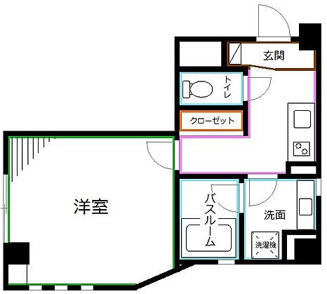 杉並区荻窪５丁目楽器可（防音・24時間演奏・ピアノ・弦管楽器・声楽）女性限定マンション 間取り