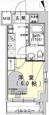 大田区東蒲田2丁目楽器可(防音・24時間演奏・グランドピアノ・弦・管楽器・声楽)マンション 間取り
