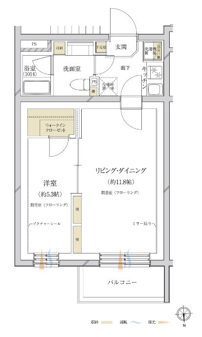 目黒区緑が丘2丁目楽器可(防音・24時間演奏・グランドピアノ・弦管打楽器・声楽・DTM)マンション 間取り