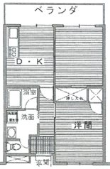 ラムダマンション、東京都杉並区久我山5丁目（ピアノ・弦楽器・声楽・DTM)マンション楽器可マンション 間取り