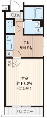 横浜市保土ヶ谷区宮田町2丁目楽器可（グランドピアノ・弦管楽器・木管楽器・金管楽器・声楽・DTM）マンション 間取り
