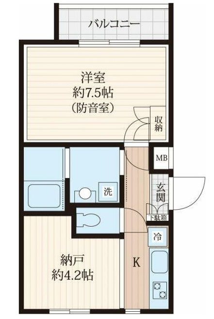 横浜市保土ヶ谷区宮田町2丁目楽器可（グランドピアノ・弦管楽器・木管楽器・金管楽器・声楽・DTM）マンション 間取り